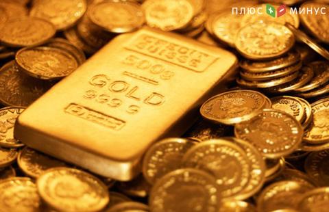 Цена золота упала до 1248 долларов за унцию