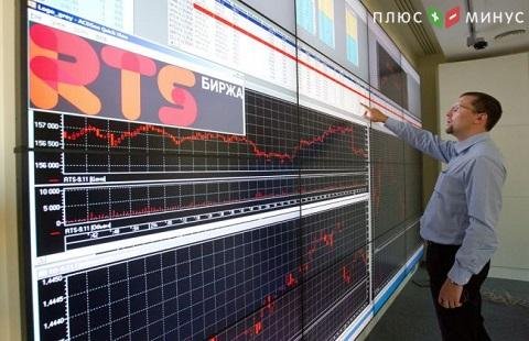 Индекс РТС на Московской бирже резко упал Индекс РТС на Московской бирже резко упал