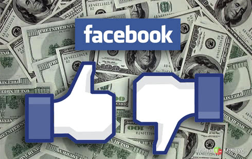 Facebook «похудел» на 59 млн долларов