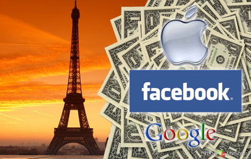 Олланд не упустит ни копейки Apple, Google и Facebook