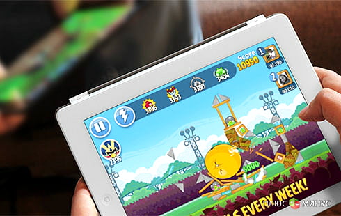 Angry Birds следят за игроками Angry Birds следят за игроками